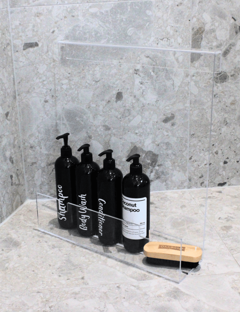 Clear Acrylic Shower Shelf