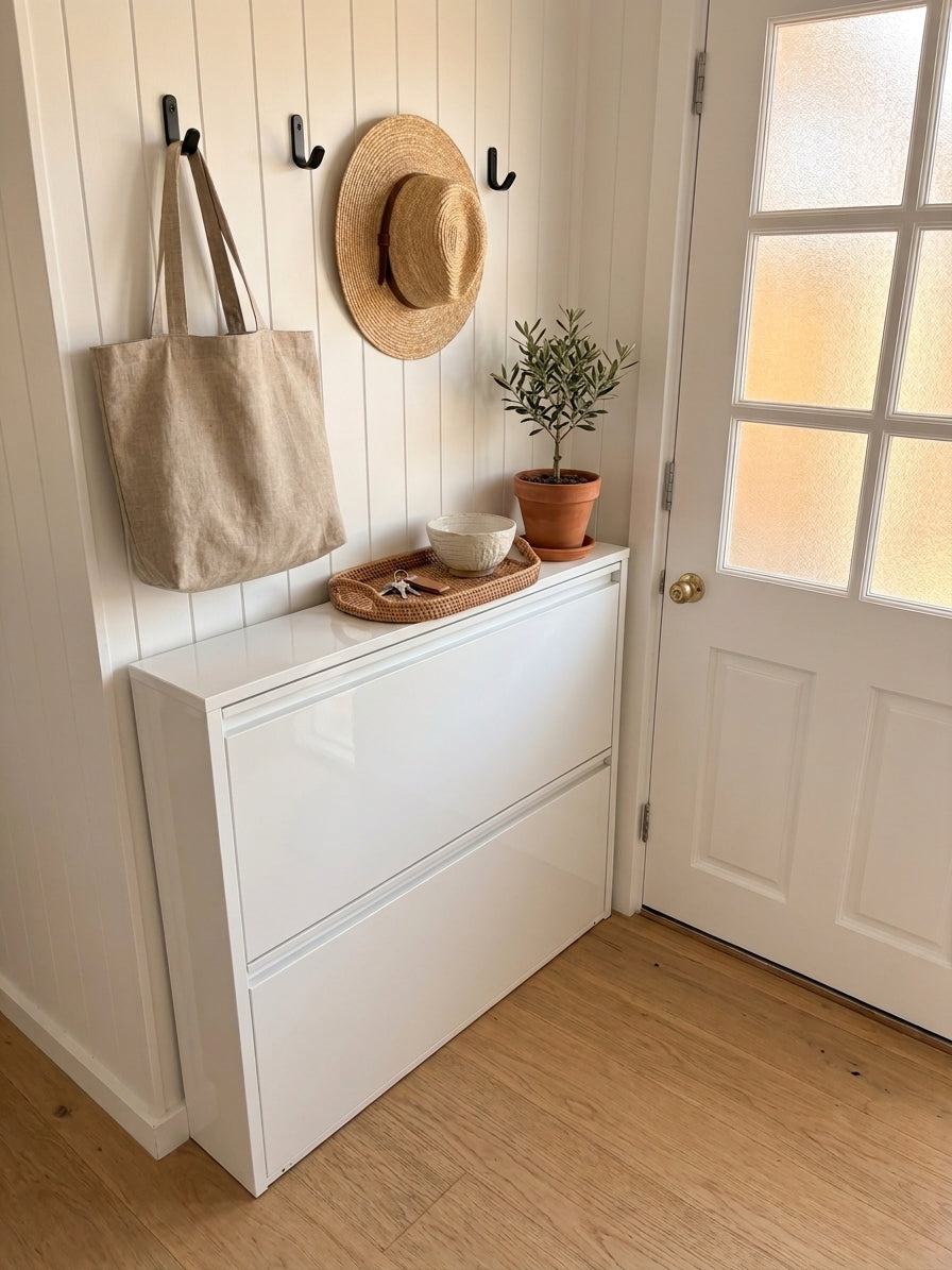 Wall Mounted Shoe Cabinet