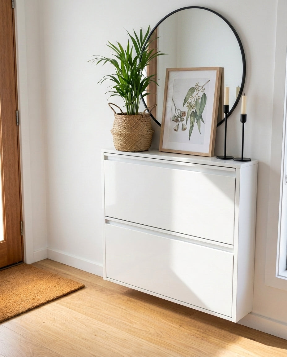 Wall Mounted Shoe Cabinet