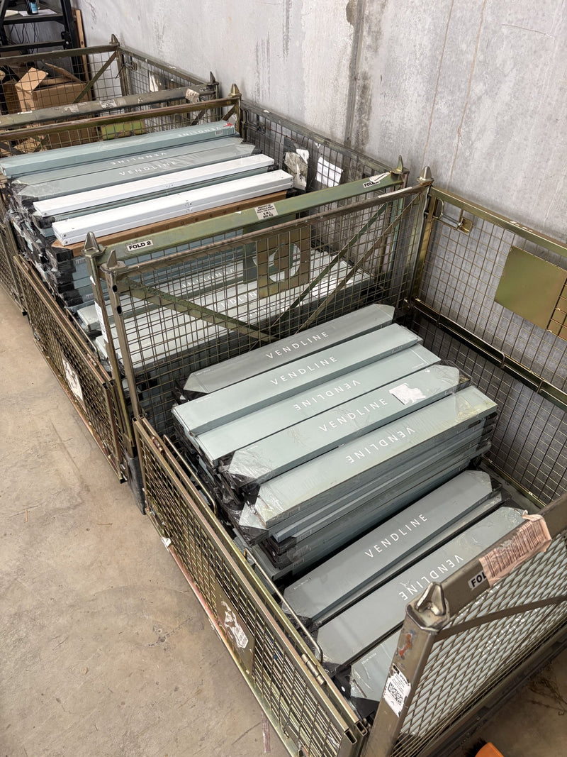 Vendline clearance stock in the warehouse